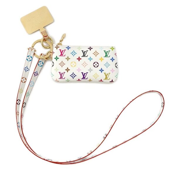 LOUIS VUITTON LV x TM Phone Holder Monogram・Multicolor Blanc M14099 - Picture 1 of 12